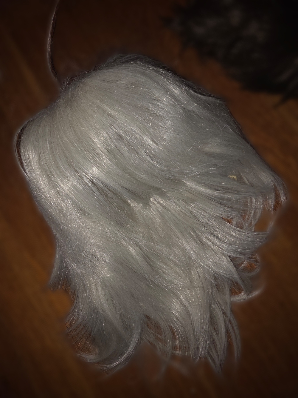 Silver Synthetic Cosplay Wig